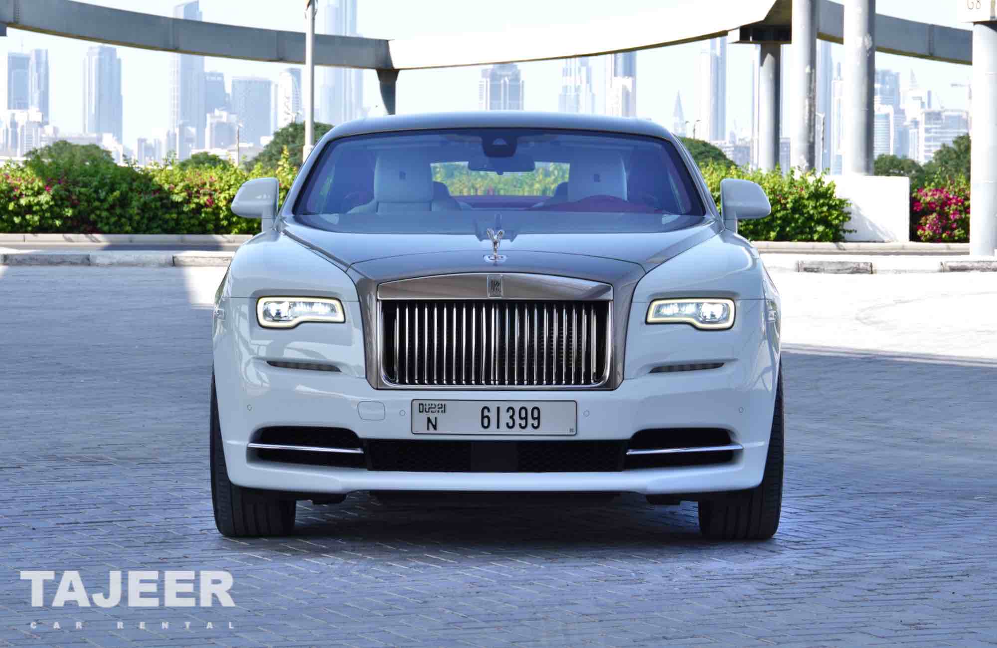 Rolls Royce Wraith WHITE 2017 rental dubai