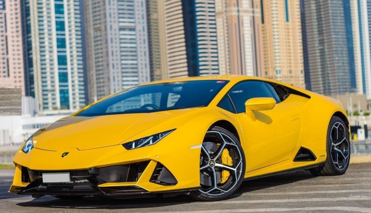 Lamborghini Huracan YELLOW 2021 rental dubai