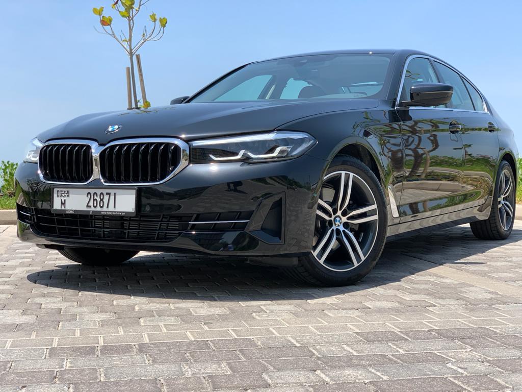 BMW 5 Series-2021  BLACK 2021 rental dubai