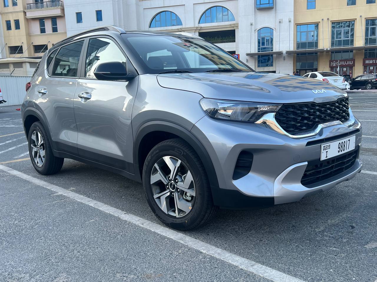 Kia Sonet GREY 2023 rental dubai