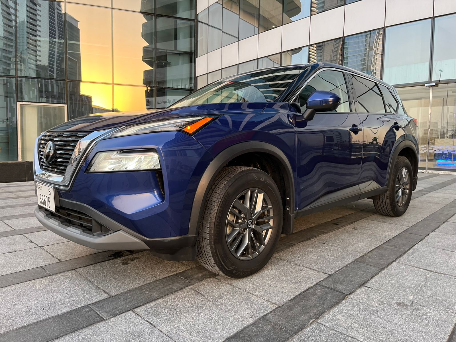 NISSAN ROGUE  BLUE 2021 rental dubai