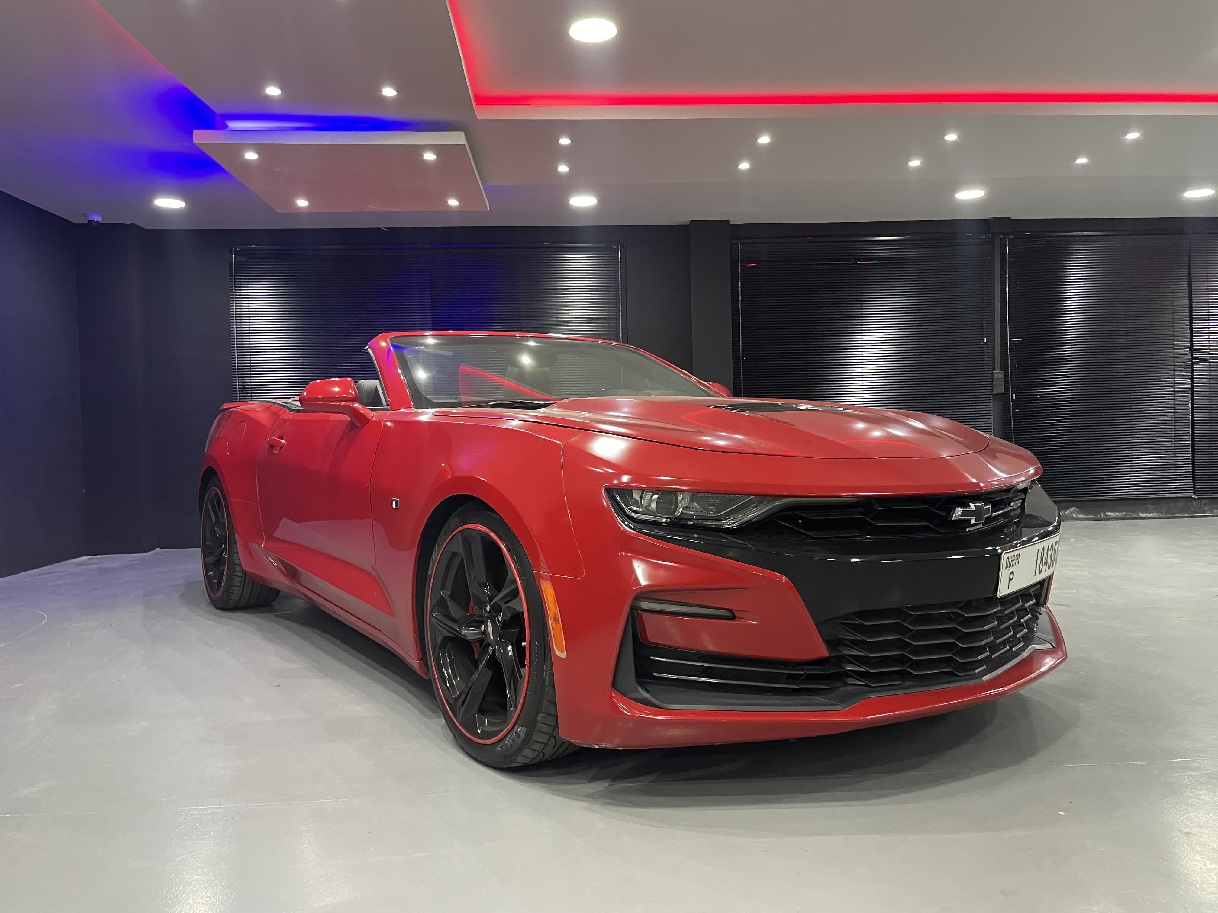 Camaro SS V8 Convertible  RED 2020 rental dubai