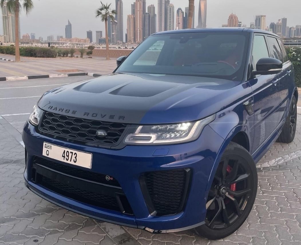 Range Rover SVR BLUE 2020 rental dubai