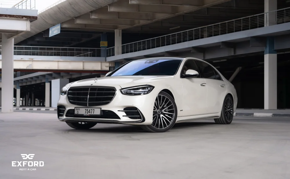 Rent Mercedes S500 WHITE 2022 rental dubai