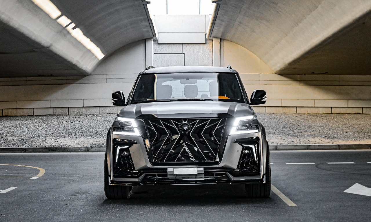 NISSAN PATROL BLACKHAWK GREY 2020 rental dubai