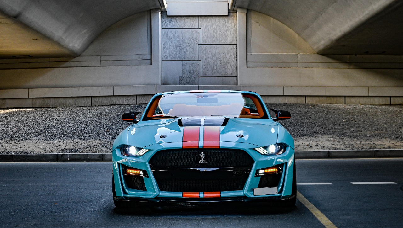 FORD MUSTANG  BLUE 2020 rental dubai