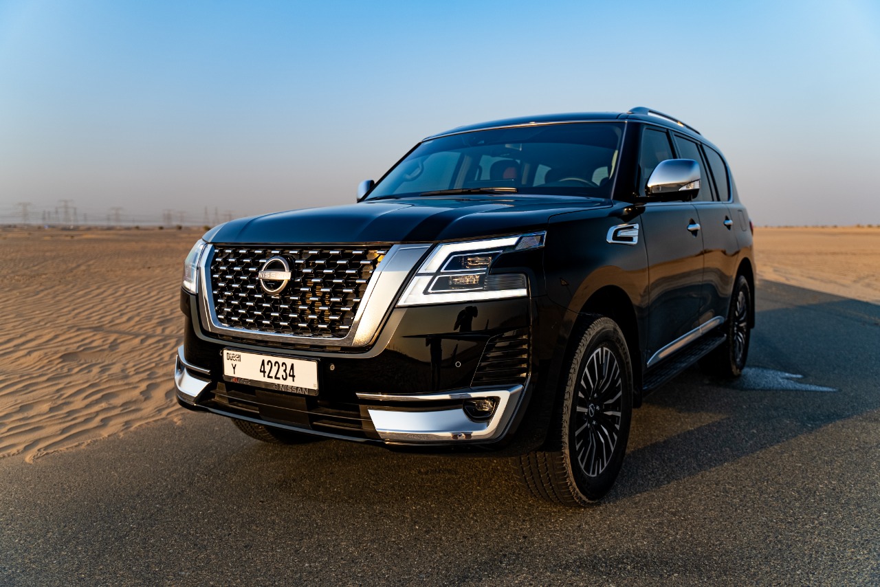 Nissan Patrol Platinum 2022 BLACK 2022 rental dubai