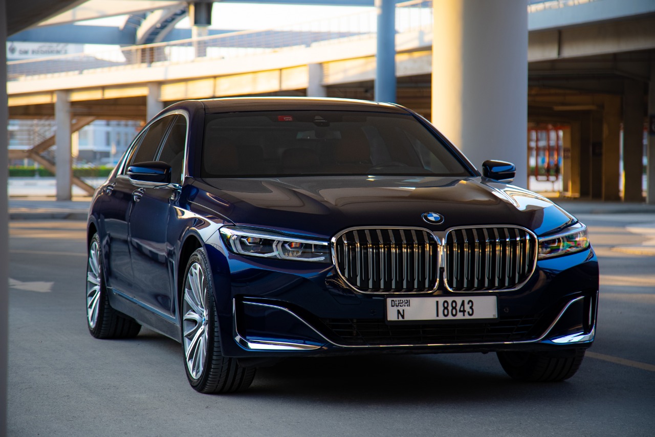 BMW 730Li 2022 BLUE 2022 rental dubai