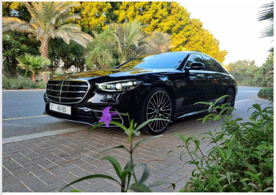 Mercedes S500 BLACK 2022 rental dubai