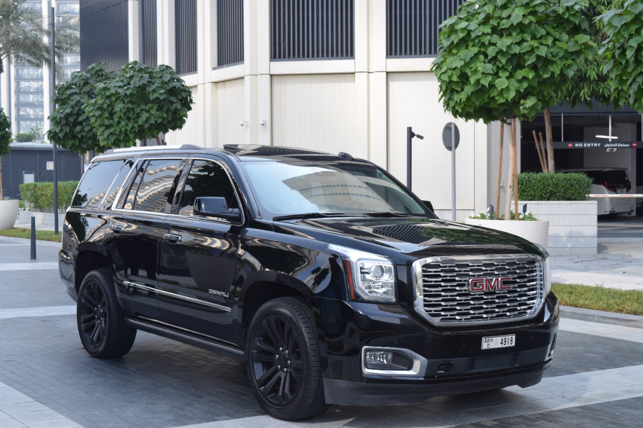 GMC Yukon Denali VIP BLACK 2020 rental dubai