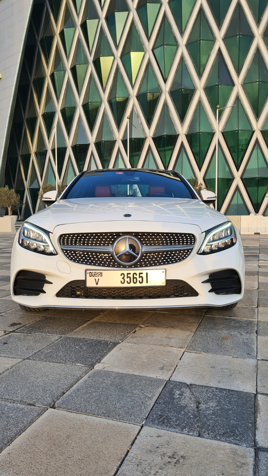 Mercedes C300 WHITE 2020 rental dubai