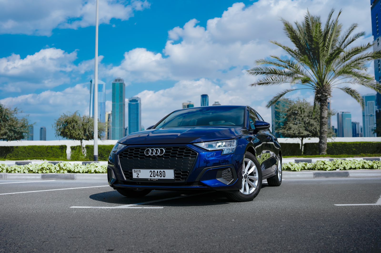 audi a3 2023 BLUE 2023 rental dubai