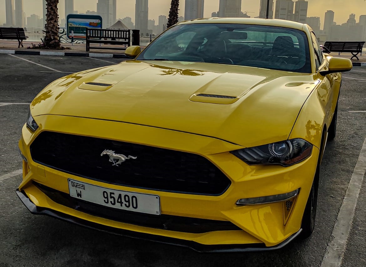 Ford Mustang  YELLOW 2019 rental dubai