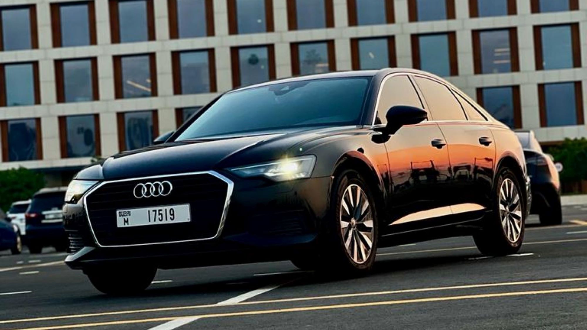 Audi A6  BLACK 2021 rental dubai