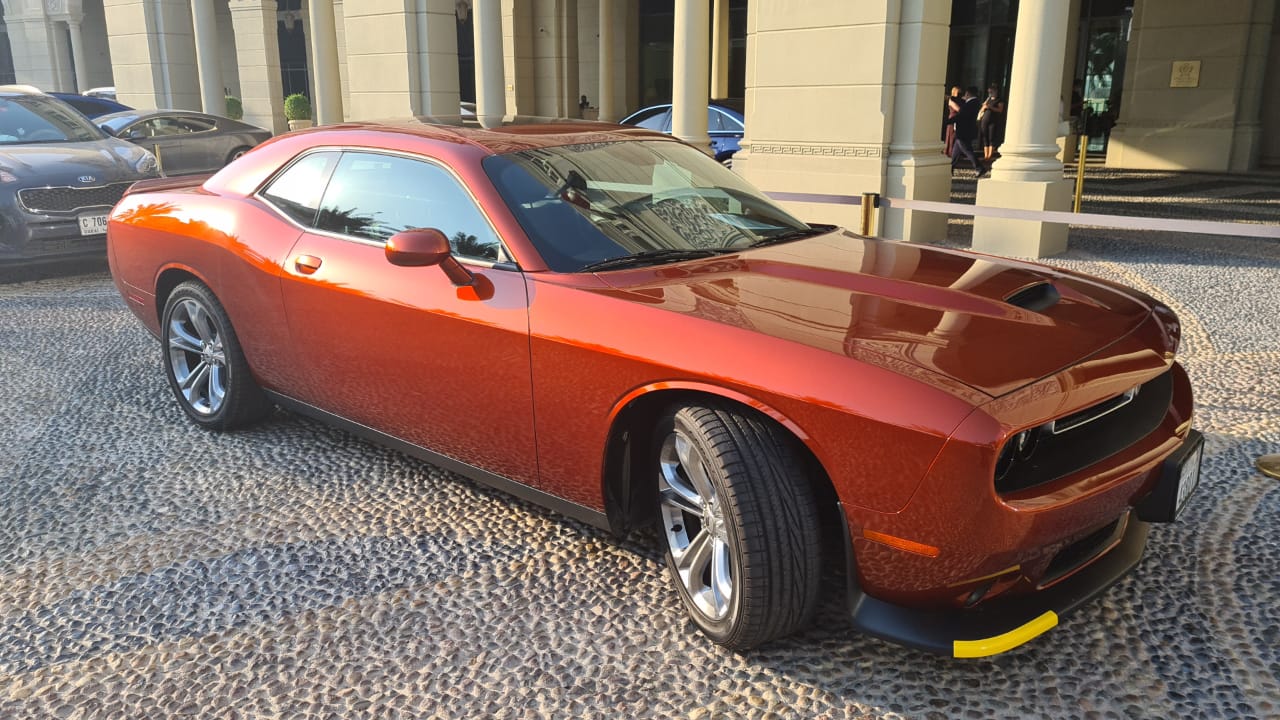 Dodge Challenger V6 2021 RED 2021 rental dubai