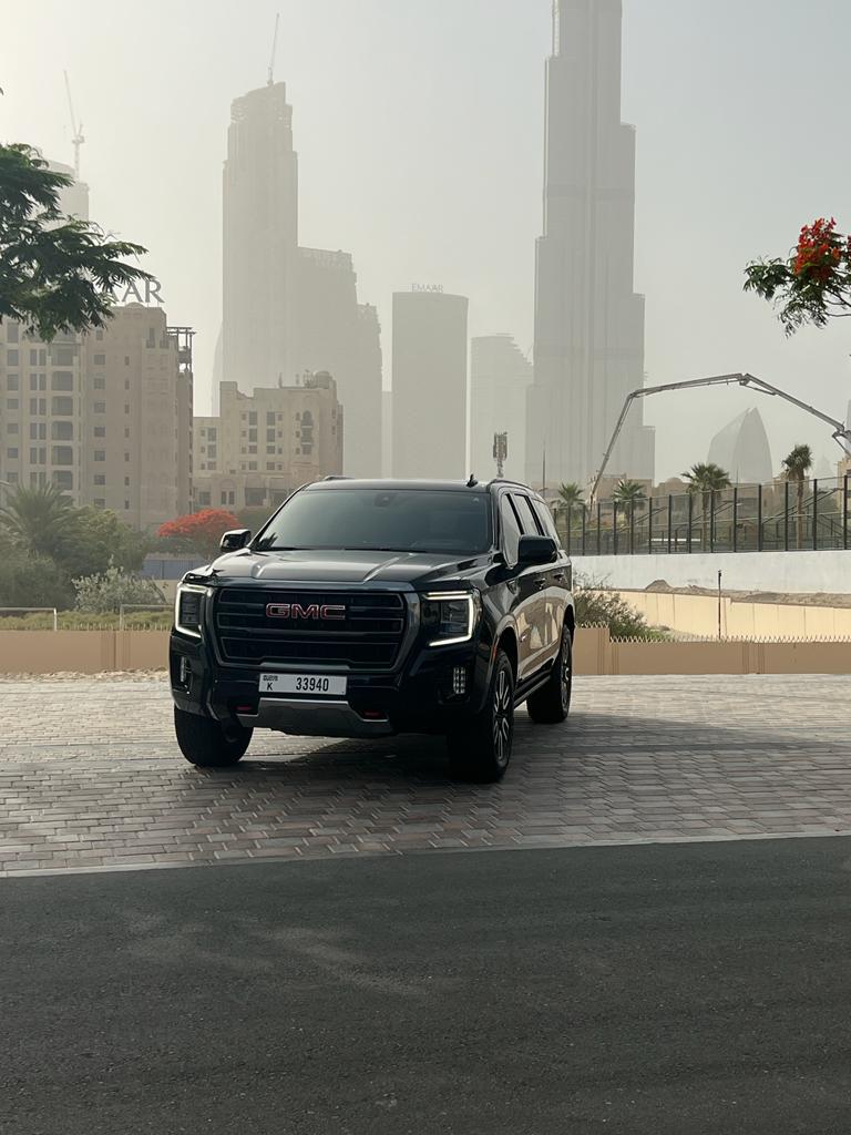 GMC YUKON AT4 BLACK 2022 rental dubai