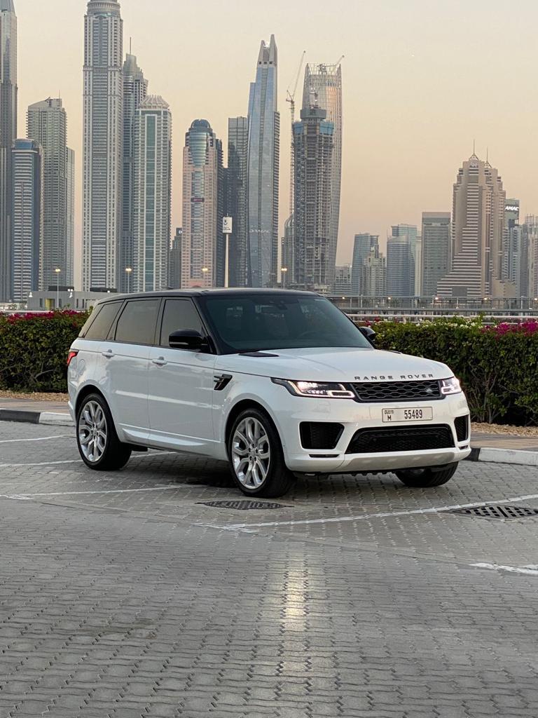 RANGE ROVER SPORT 2022 WHITE 2022 rental dubai