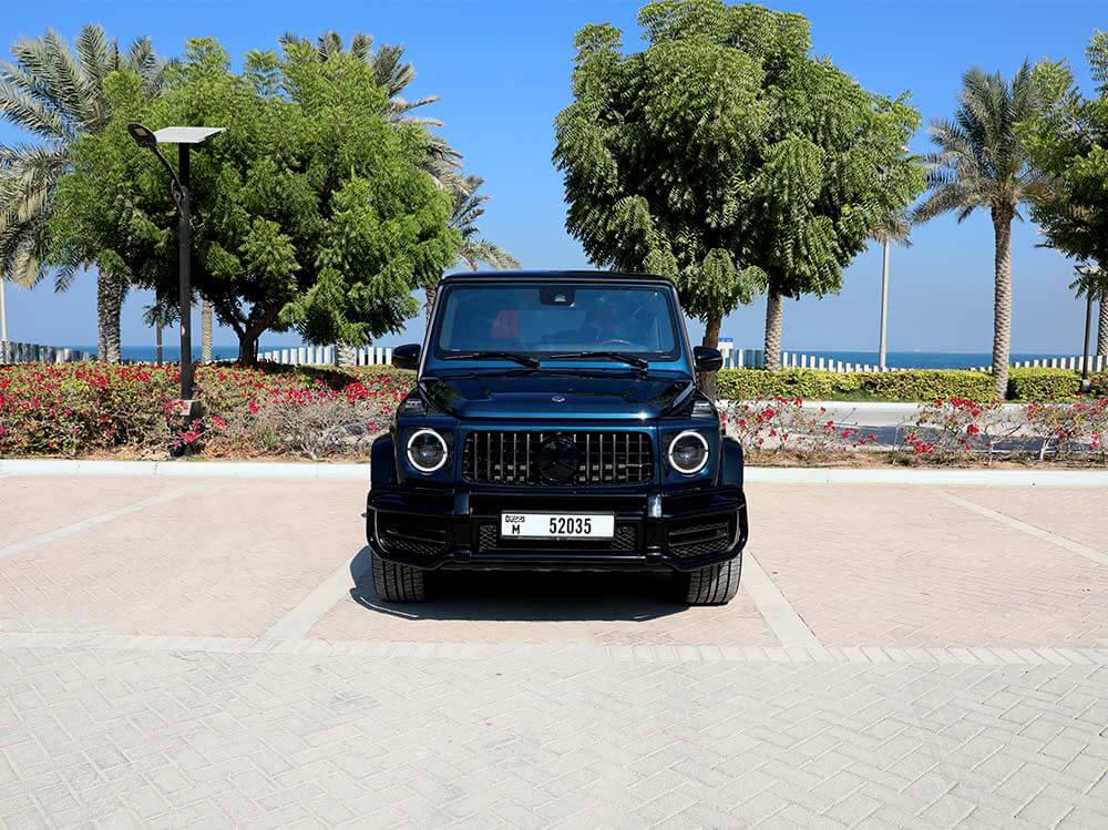MERCEDES G63 2023 BLUE 2023 rental dubai