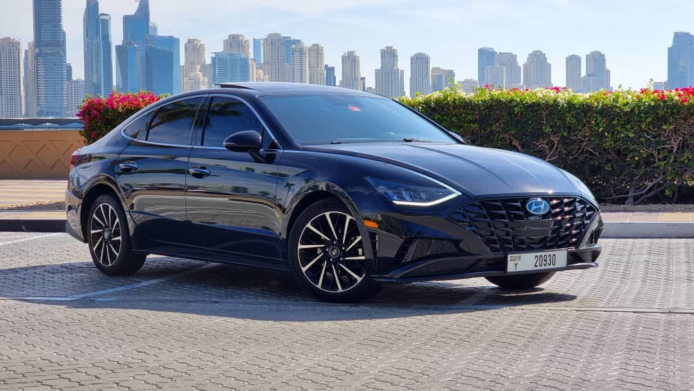 HYUNDAI SONATA SPORT (LIMITED) 2021 BLACK 2021 rental dubai