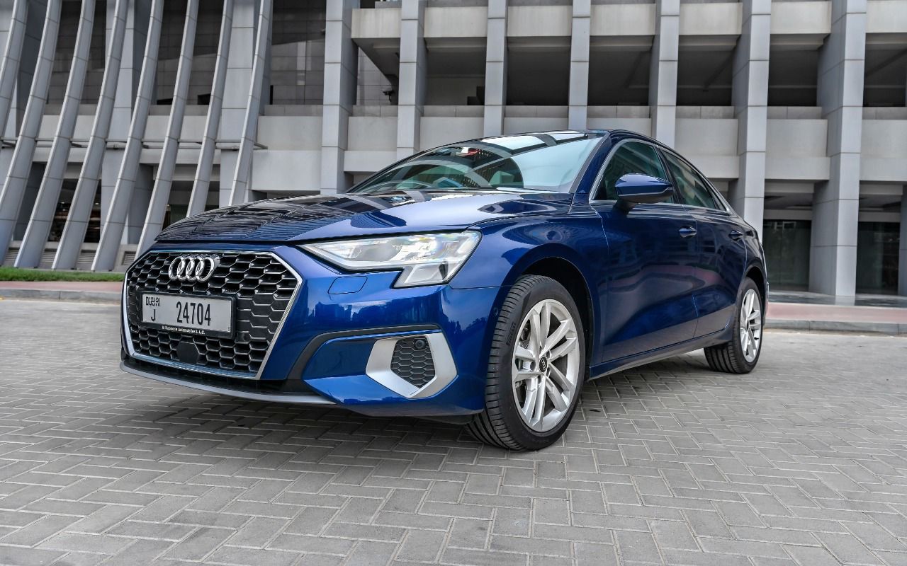 Audi A3 2023 BLUE 2023 rental dubai
