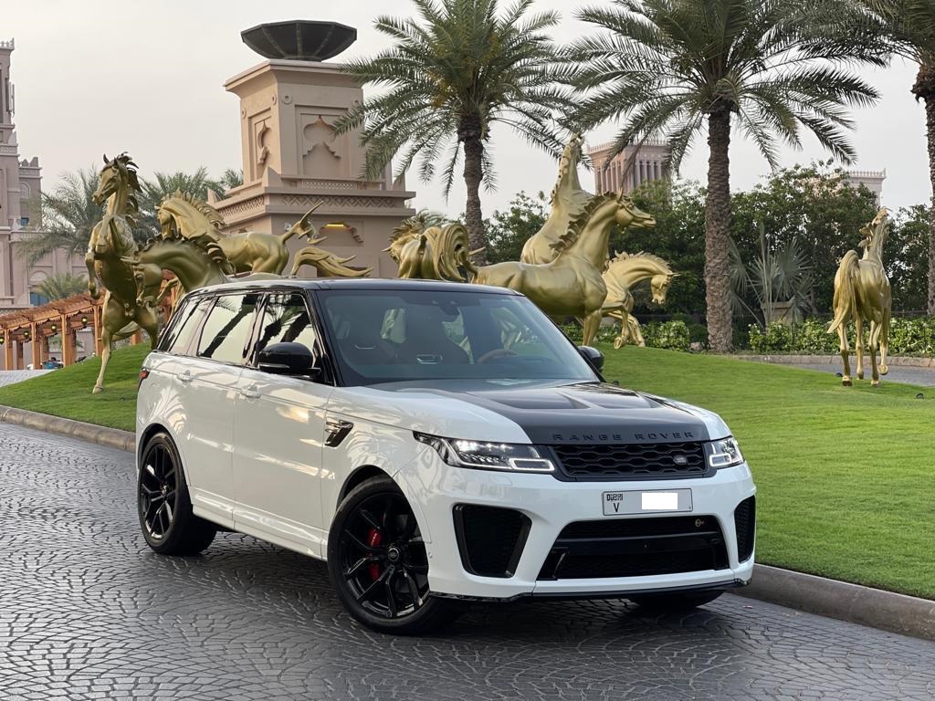 Range Rover SVR WHITE 2022 rental dubai