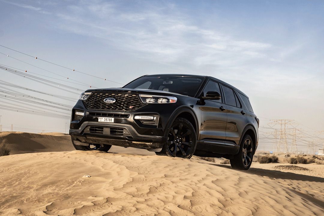 FORD EXPLORER ST  BLACK 2021 rental dubai