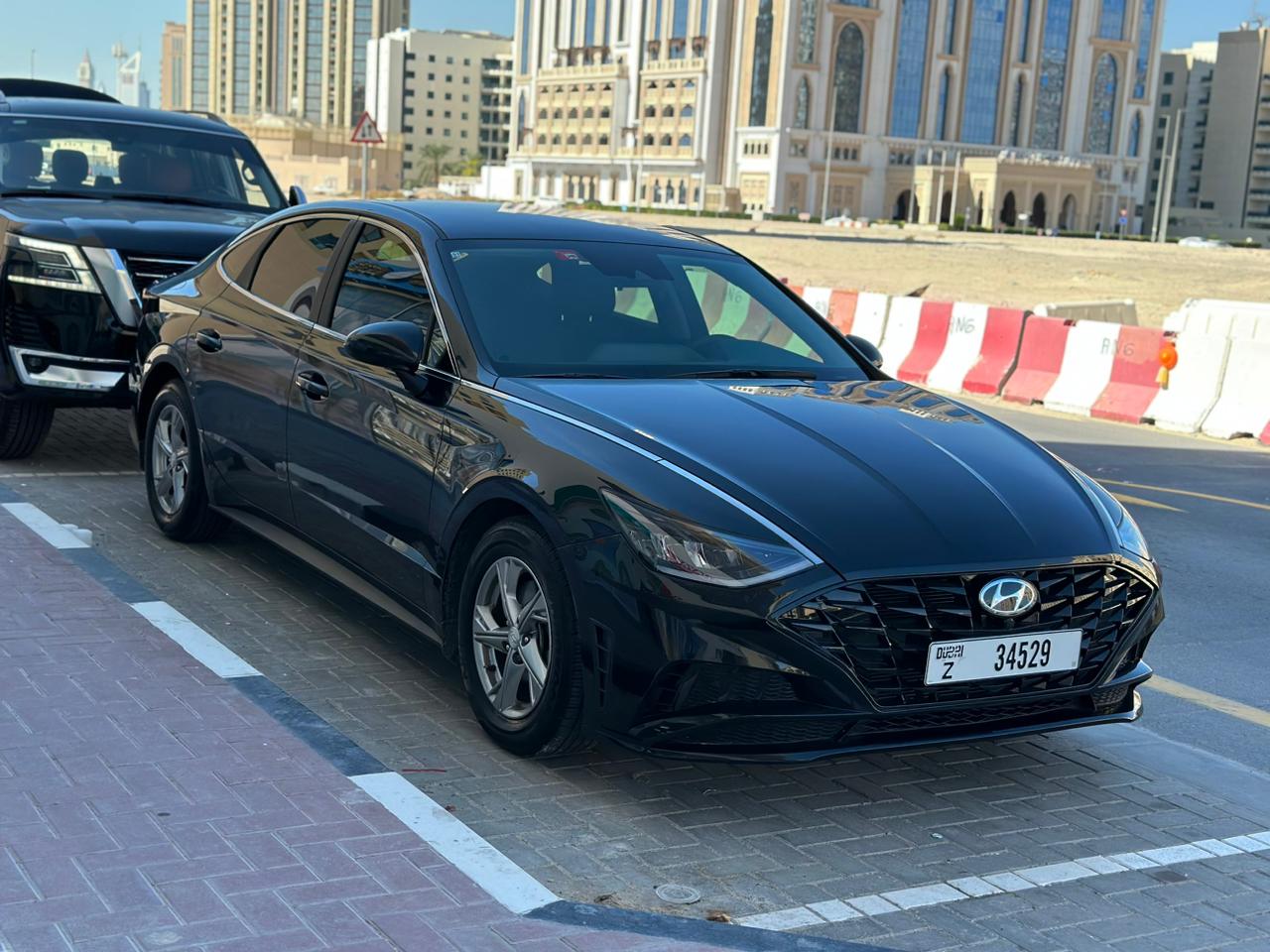 HYUNDAI SONATA BLACK 2021 rental dubai