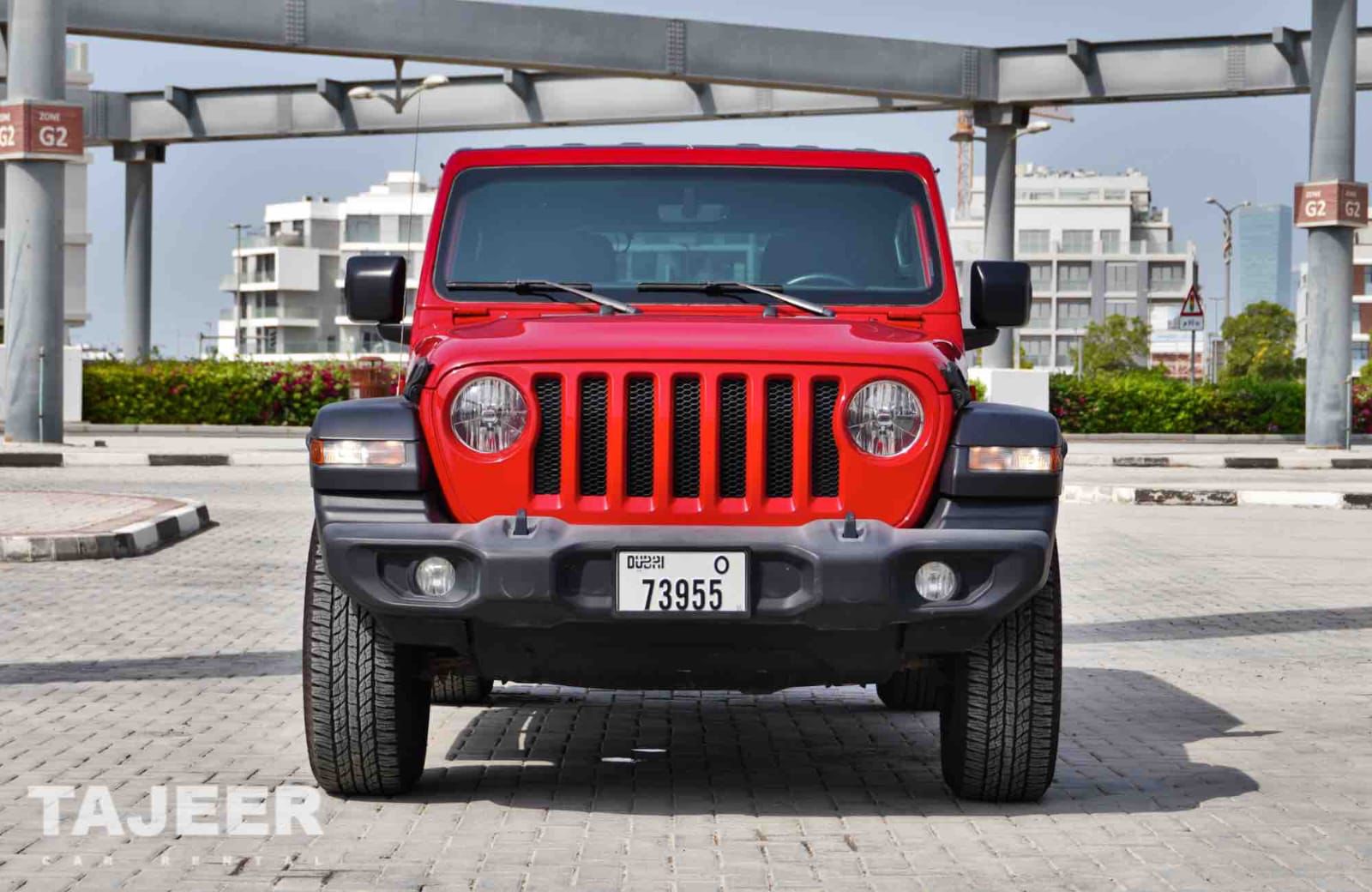 Jeep Wrangler Unlimited Sahara Edition 2020 RED 2018 rental dubai