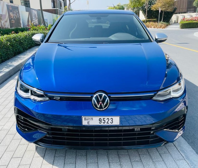 VOLKSWAGEN GOLF R BLUE 2023 rental dubai