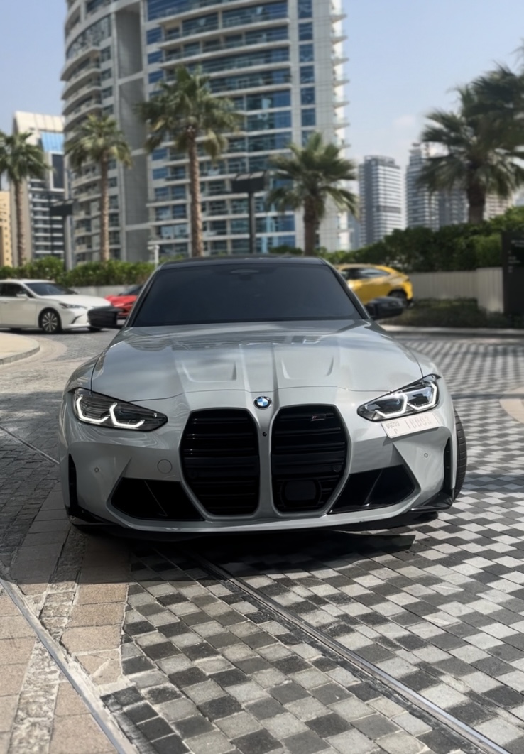 BMW M3 Competition GREY 2021 rental dubai