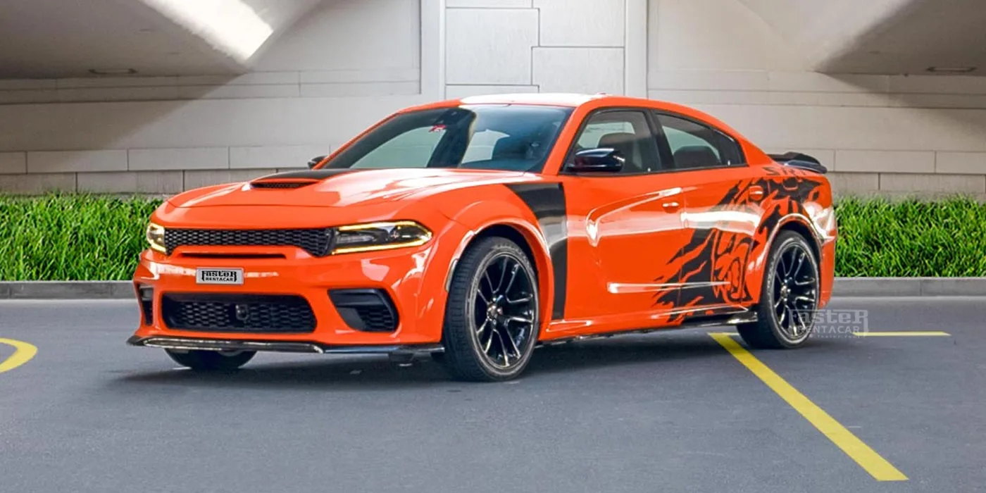 Dodge Charger RT V8 2020 ORANGE 2020 rental dubai