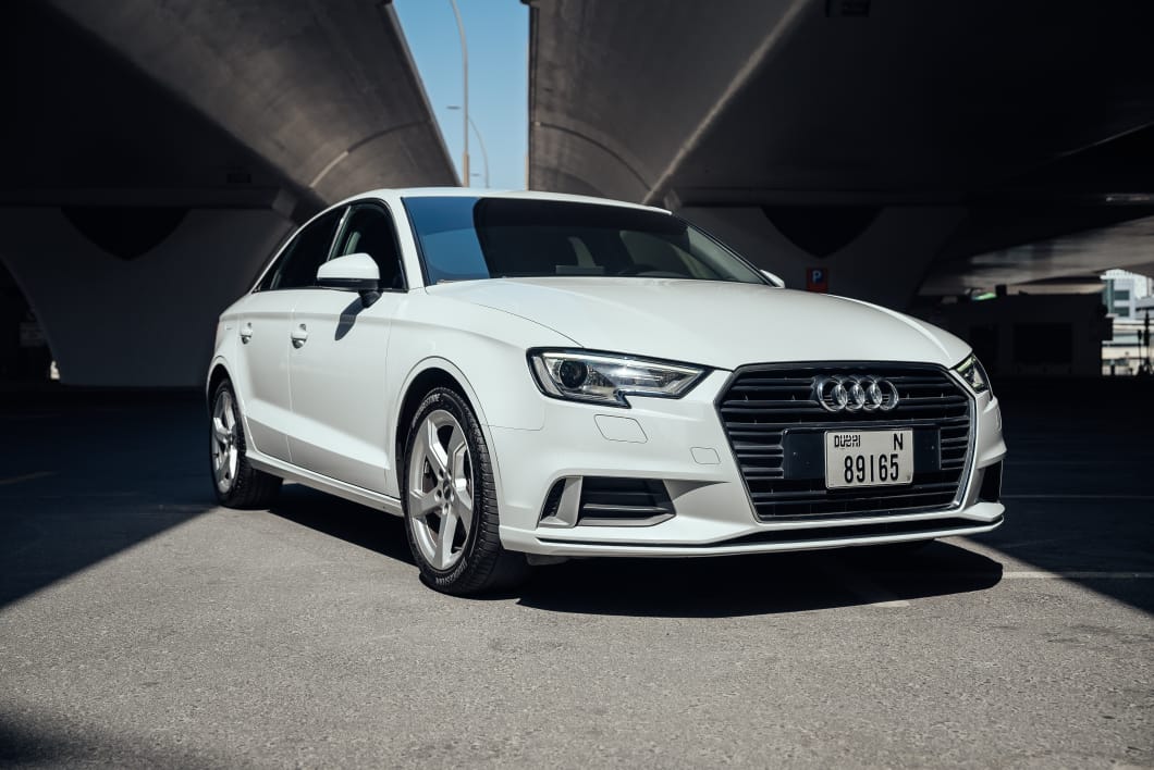 Audi A3 2020 WHITE 2020 rental dubai