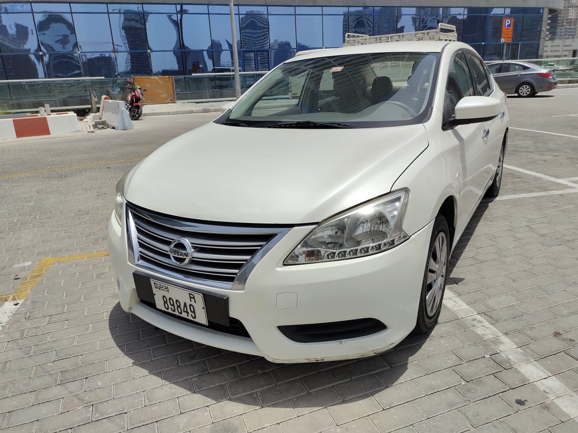 Nissan Sentra 2016 WHITE 2016 rental dubai