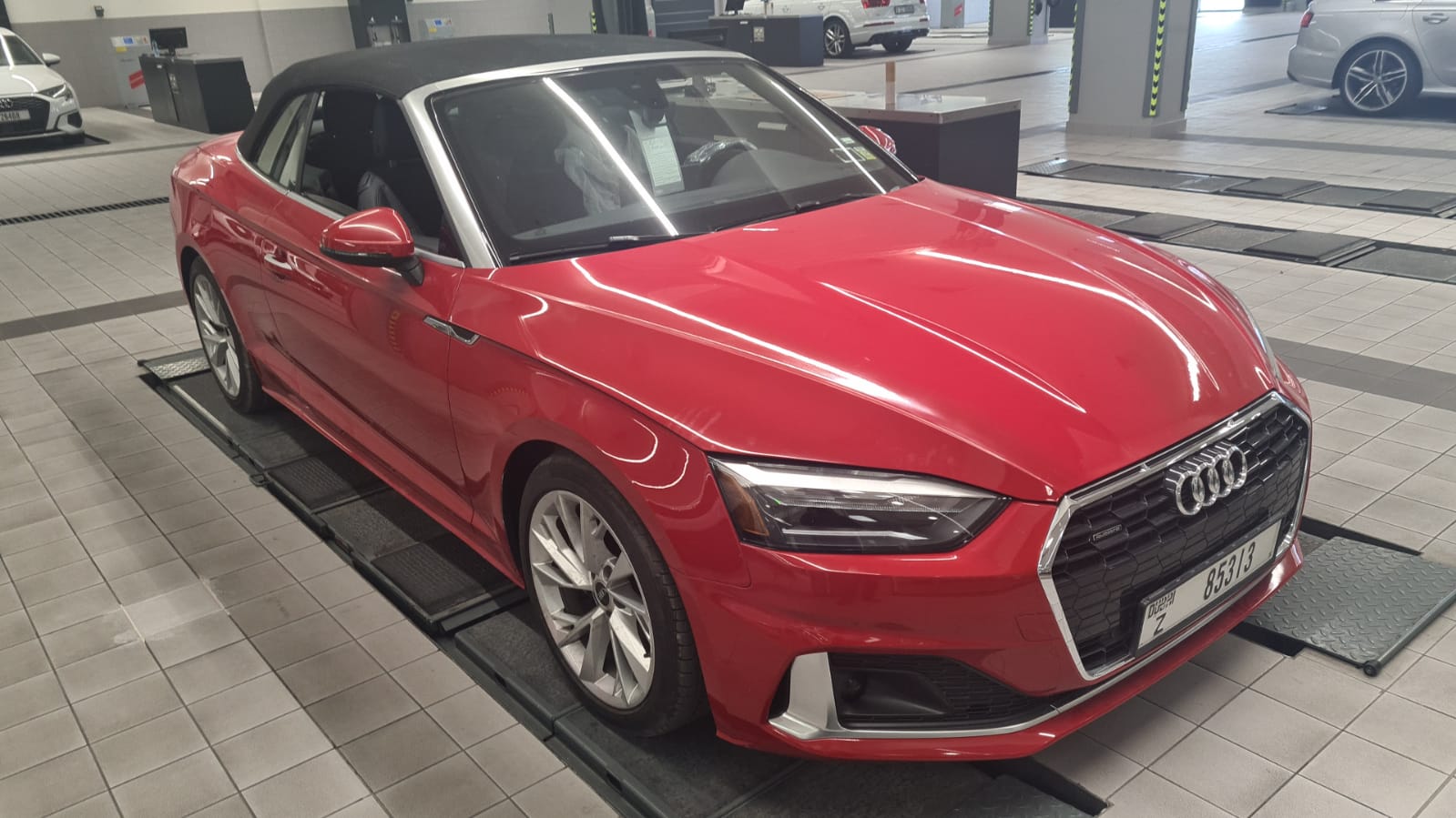 Audi A5 Convertible 2022 RED 2022 rental dubai