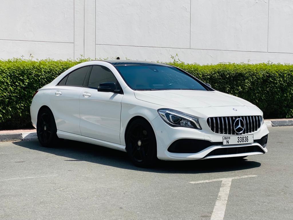 Mercedes Benz CLA250 WHITE 2019 rental dubai