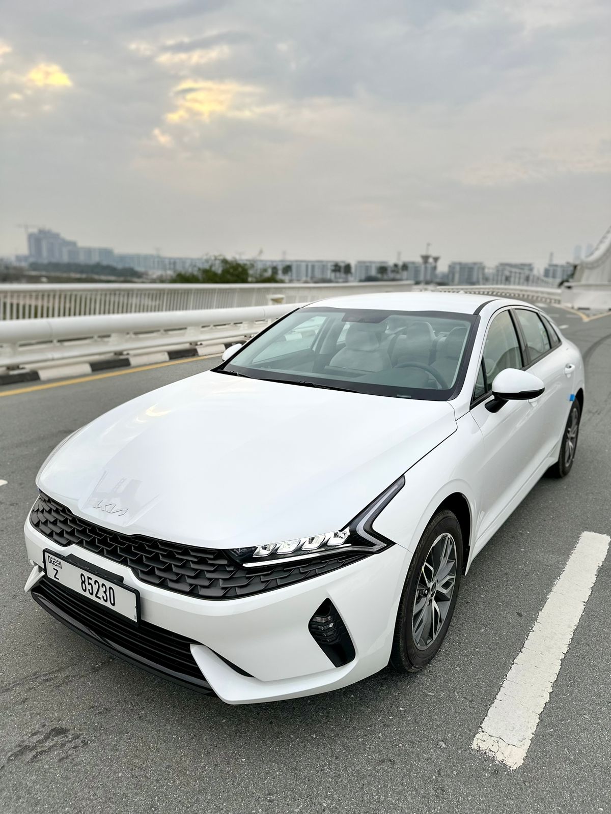 KIA K 5 WHITE 2023 rental dubai