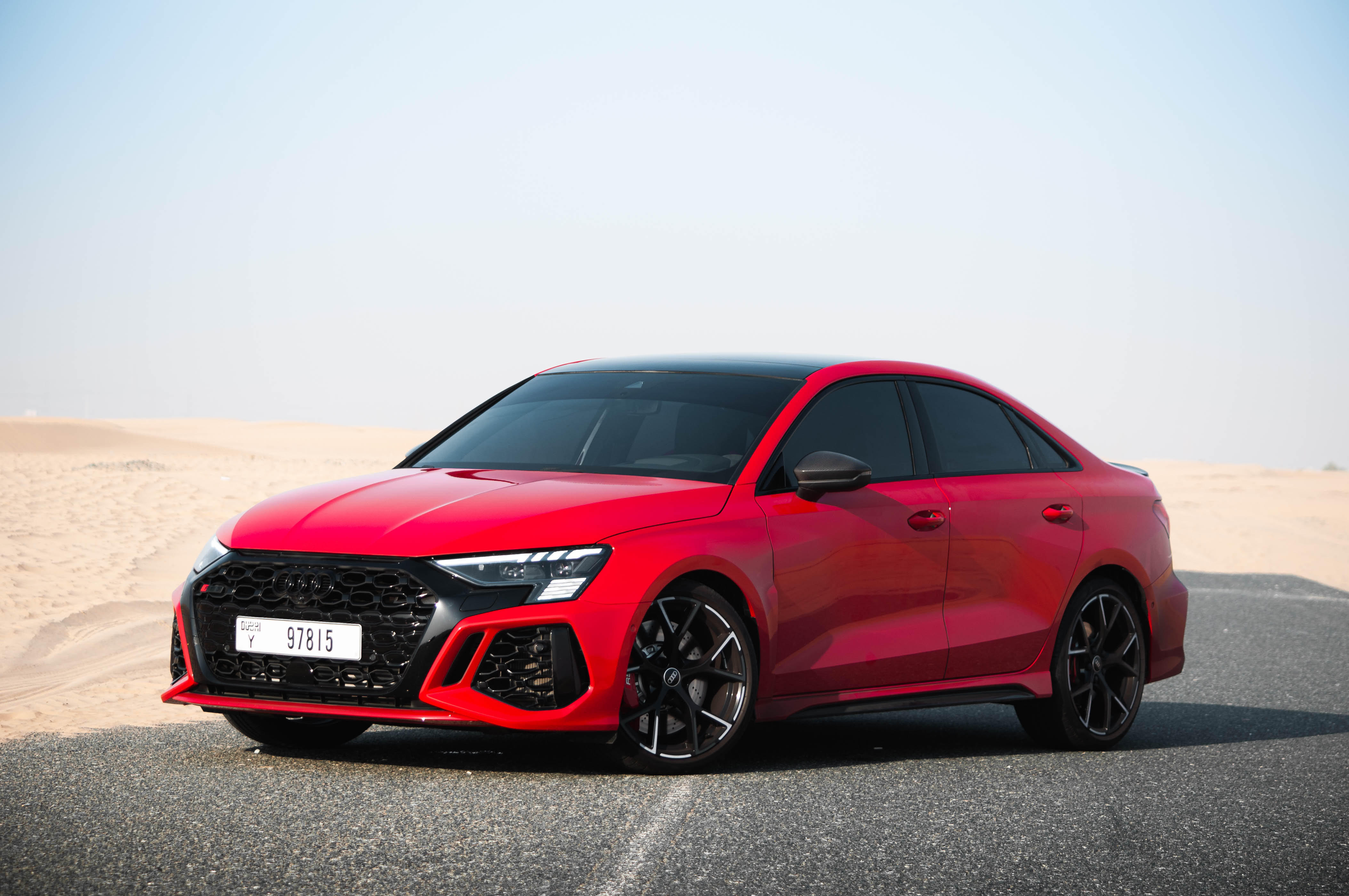 Audi RS 3 RED 2022 rental dubai