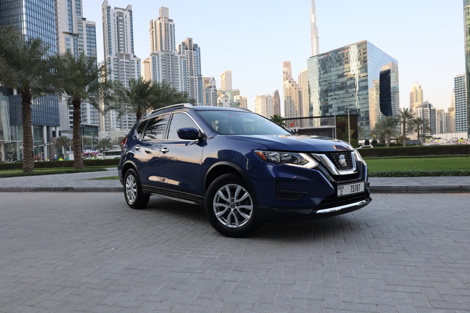 Nissan x trail BLUE 2021 rental dubai