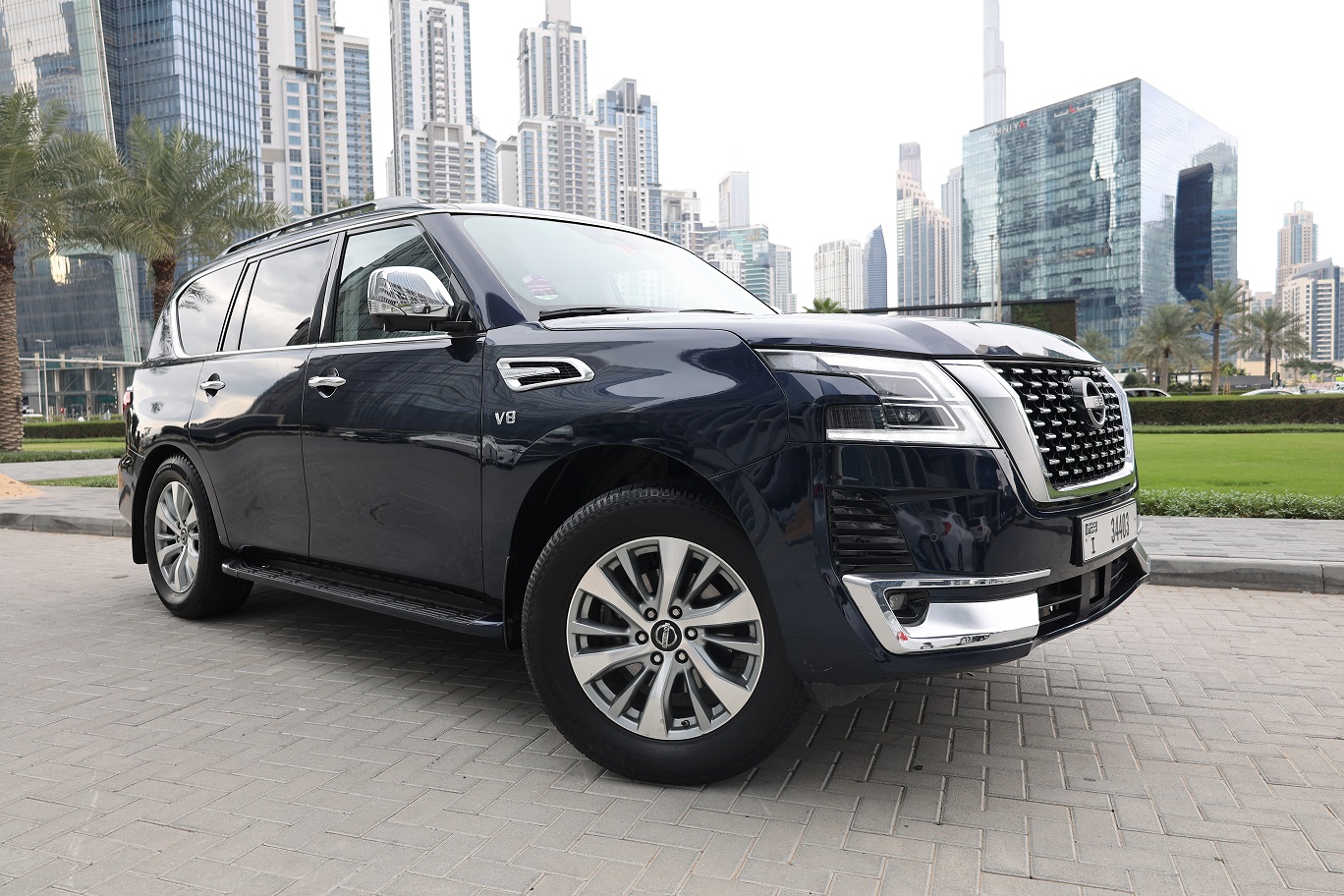 NISSAN PATROL  V8 BLUE 2020 rental dubai