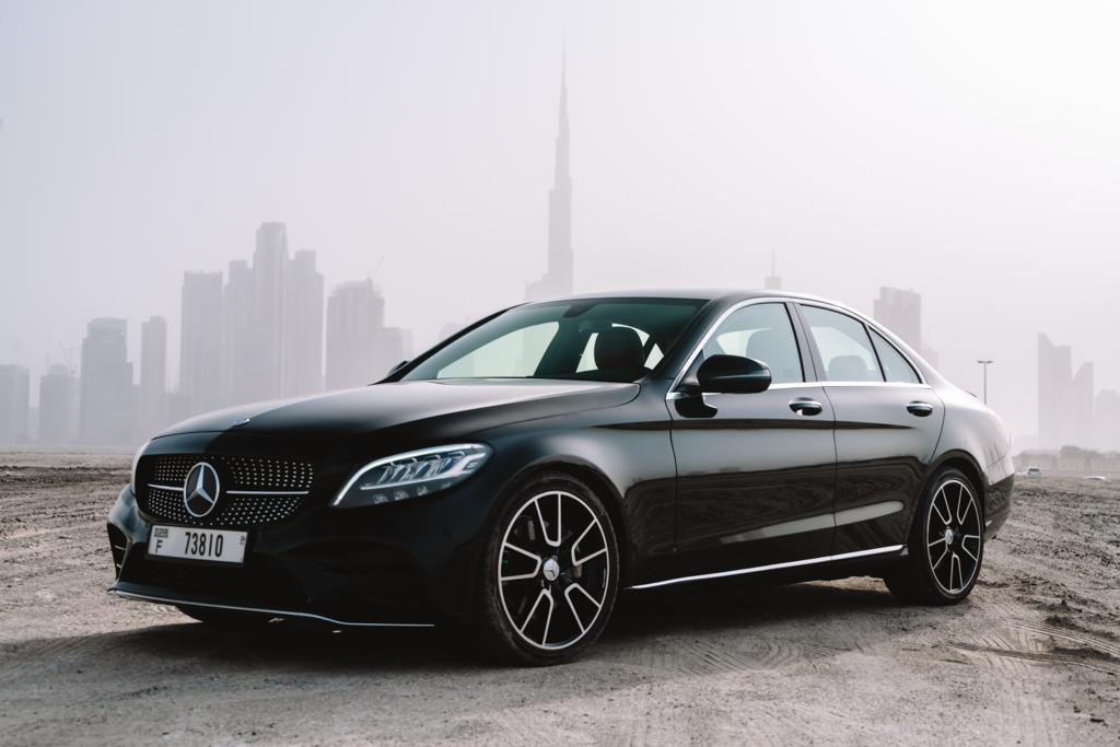 MERCEDES C 300 BLACK 2020 rental dubai
