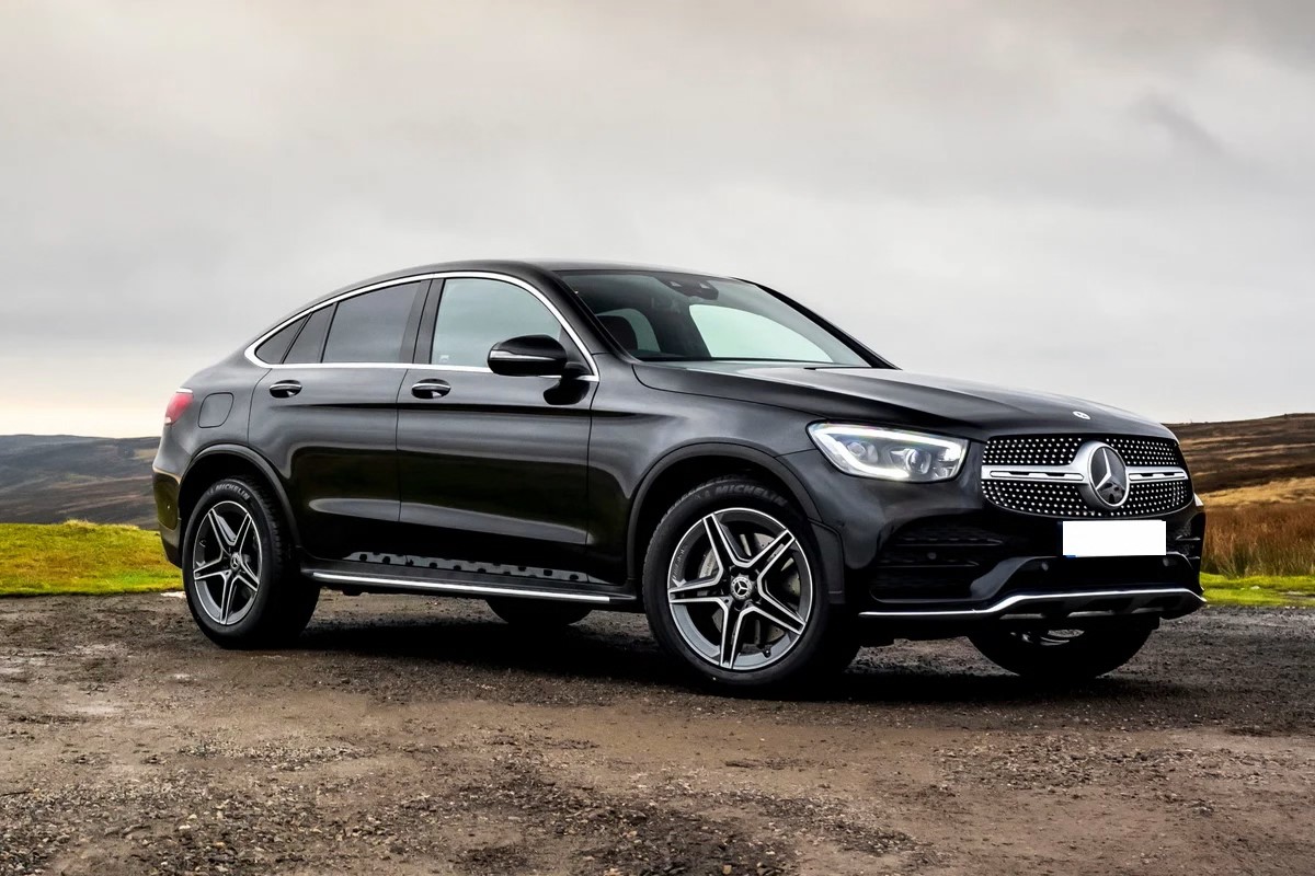 MERCEDES GLC SUV COUPE BLACK 2022 rental dubai