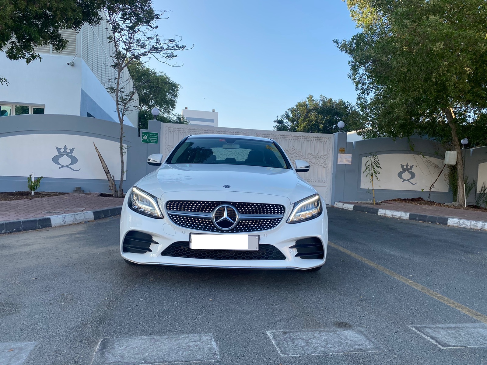 MERCEDES C CLASS 2021 WHITE 2021 rental dubai