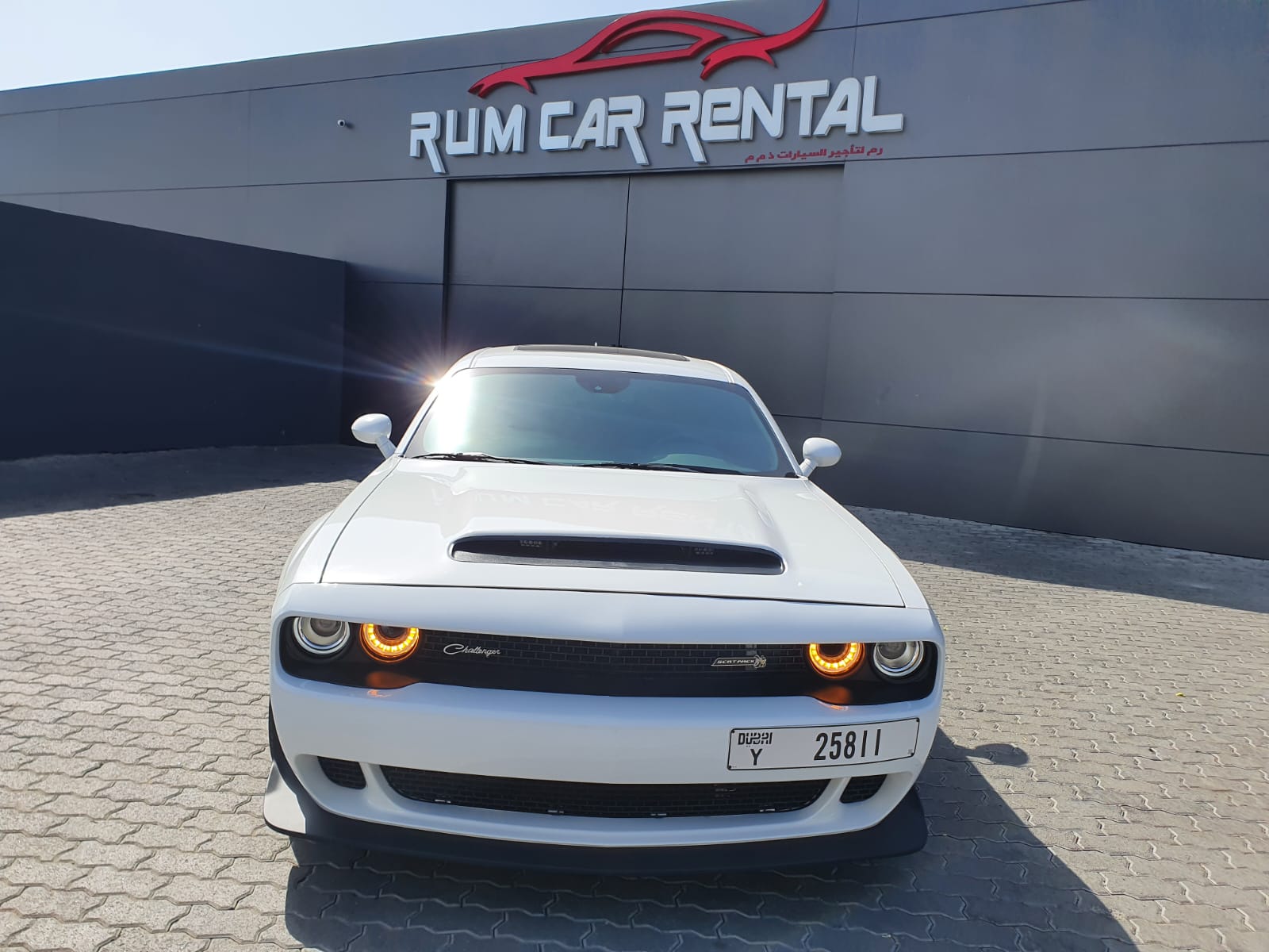 Dodge Challenger SRT  V8 2021 WHITE 2021 rental dubai