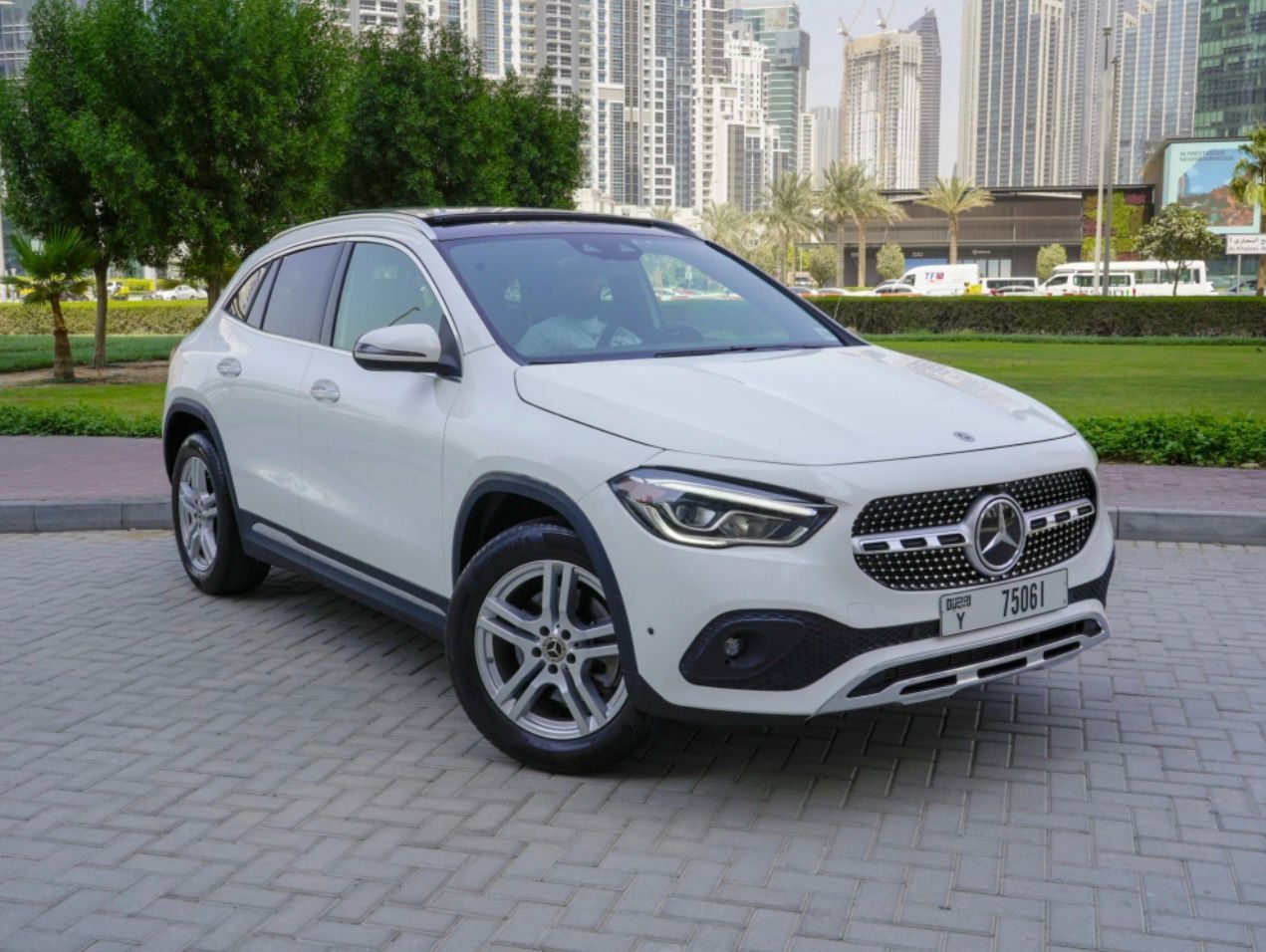 Mercedes GLA 250 WHITE 2021 rental dubai