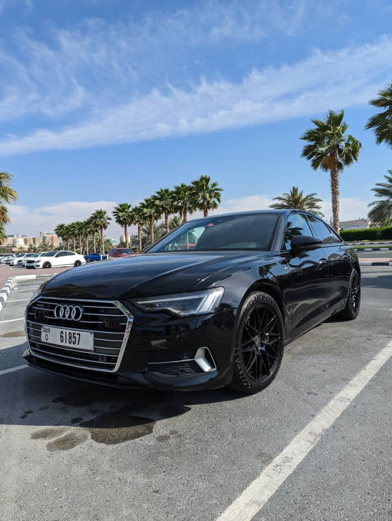 Audi A6 S Line  BLACK 2023 rental dubai