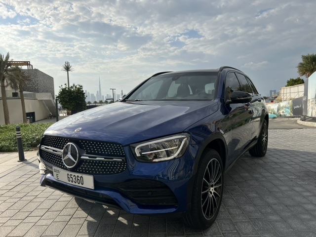 Mercedes GLC 300 BLUE 2021 rental dubai