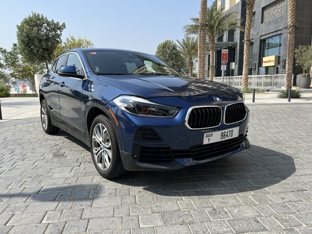 BMW X2 BLUE 2020 rental dubai