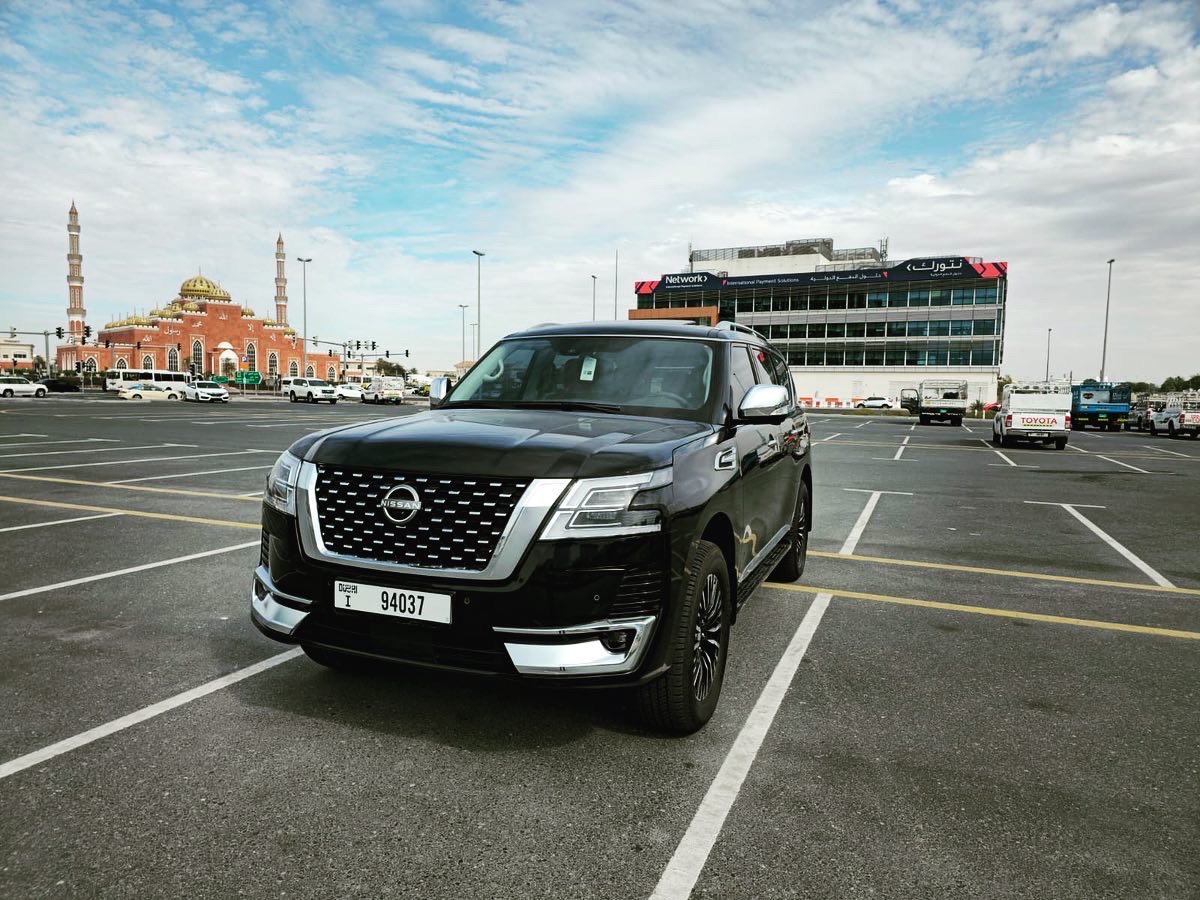 2023 Nissan Patrol Platinum BLACK 2023 rental dubai