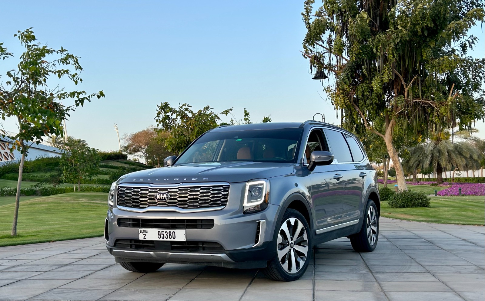 Kia Telluride 7 seater GREY 2021 rental dubai