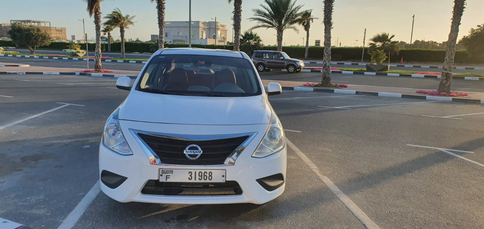 NISSAN SUNNY  WHITE 2021 rental dubai